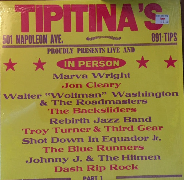 Various ‎– Tipitina's In Person LP