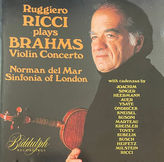 Brahms, Ruggiero Ricci - Violin Concerto (With 16 Cadenzas) CD