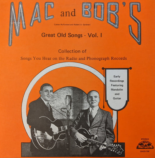 Mac And Bob - Great Old Songs - Vol. I LP