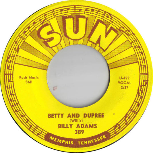 Billy Adams – Betty And Dupree 7"