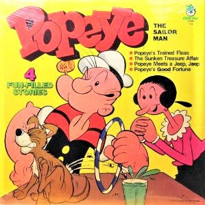 Unknown Artist – Popeye The Sailor Man (4 Fun-Filled Stories) LP