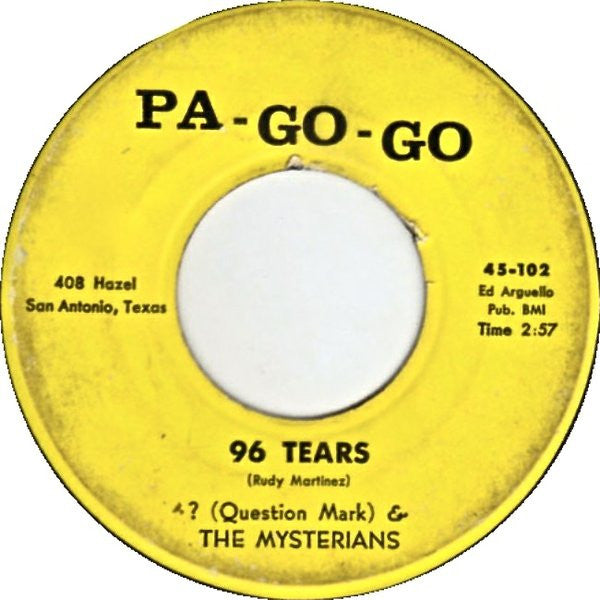 ? (Question Mark) & The Mysterians – 96 Tears 7"