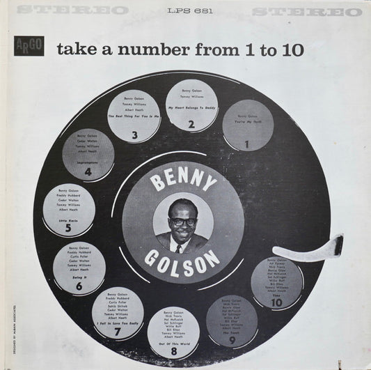 Benny Golson – Take A Number From 1 To 10 (70s pressing) LP