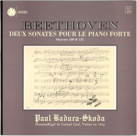 Beethoven - Deux Sonates Pour Le Piano-Forte - Oeuvres 110 & 111 LP
