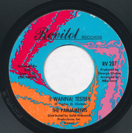 The Parliaments - I Wanna Testify 7"