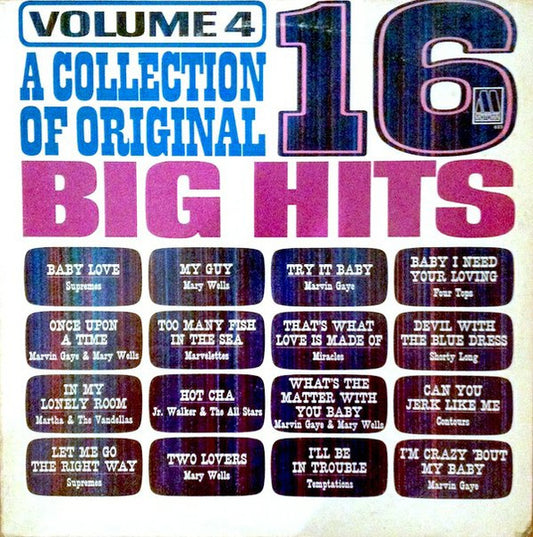 Various – A Collection Of 16 Original Big Hits - Vol. 4 LP