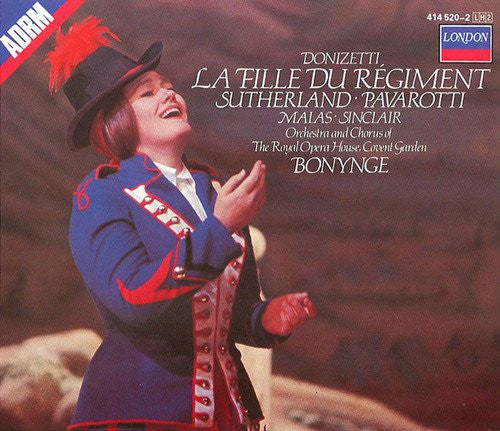 Donizetti, Sutherland, Pavarotti, Malas, Sinclair, Orchestra And Chorus Of The Royal Opera House, Covent Garden, Bonynge – La Fille Du Régiment CD BOXSET