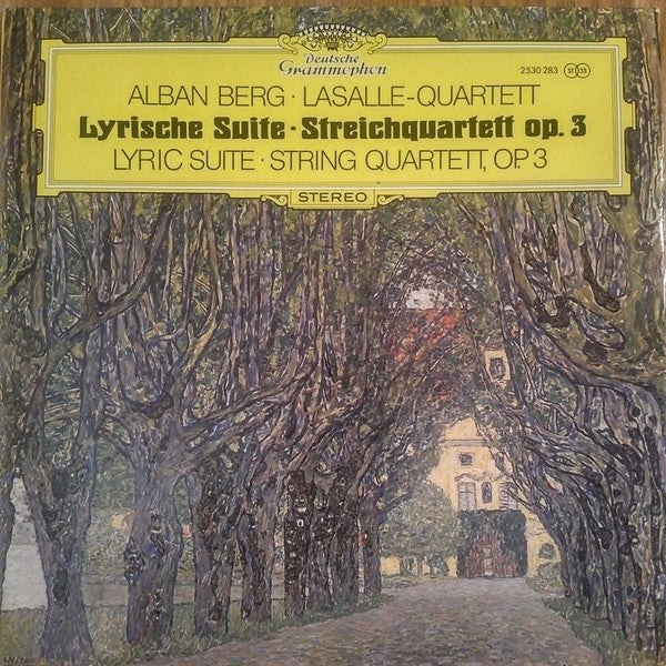 Alban Berg / LaSalle Quartett - Lyrische Suite LP