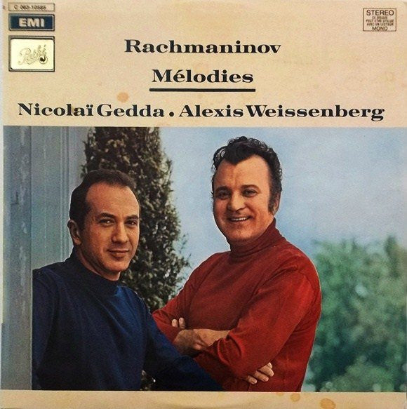 Rachmaninov, Nicolaï Gedda, Alexis Weissenberg – Mélodies LP