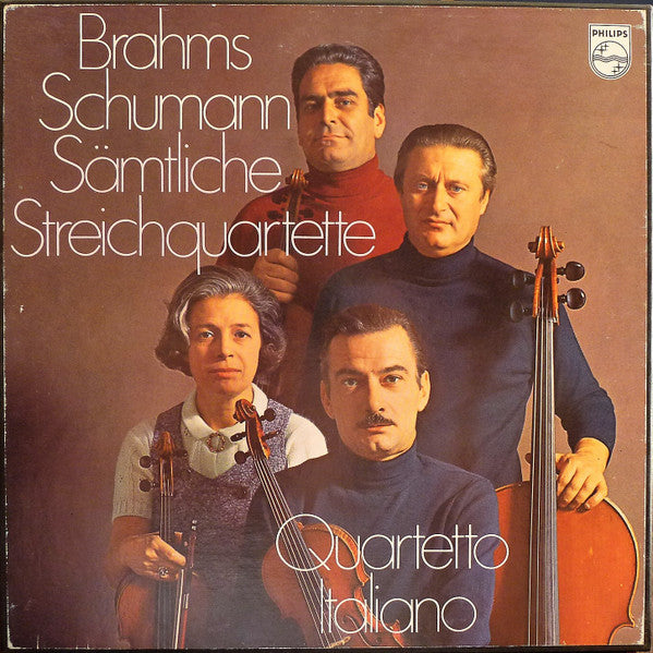 Brahms, Schumann / Quartetto Italiano – Sämtliche Streichquartette 3LP