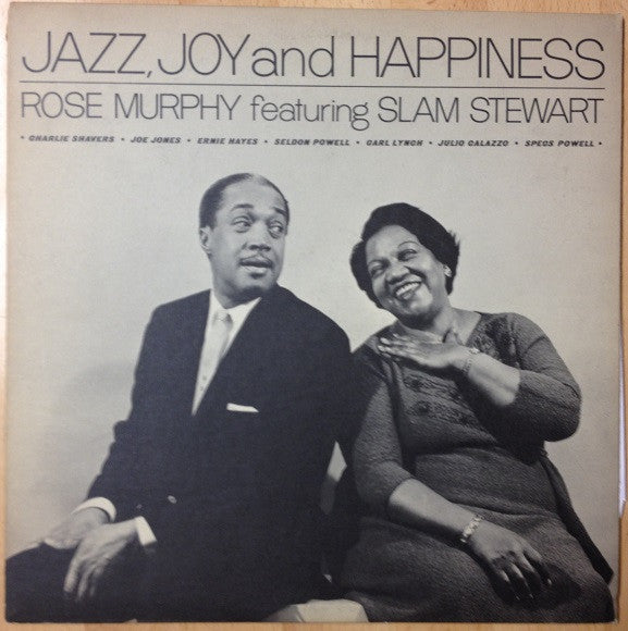 Rose Murphy / Slam Stewart – Jazz, Joy And Happiness LP