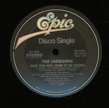 Jacksons - Shake Your Body/That's What You Get 12"