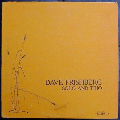 Dave Frishberg – Solo And Trio LP