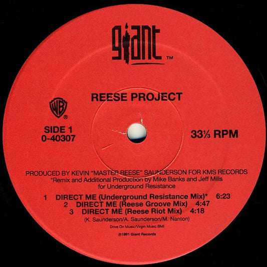 Reese Project – Direct Me 12"