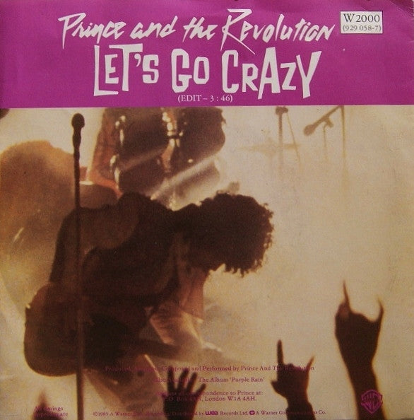 Prince And The Revolution – Let's Go Crazy / Take Me With U 12"