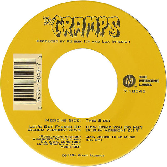 The Cramps – Let's Get F*cked Up (Album Version) 7"