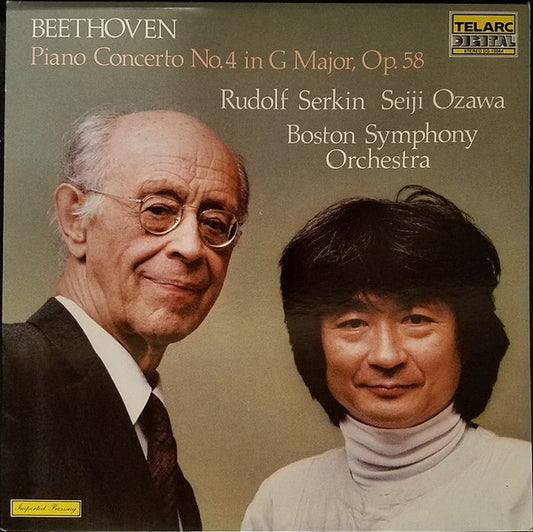 Beethoven : Rudolf Serkin, Seiji Ozawa, Boston Symphony Orchestra – Piano Concerto No. 4 In G Major, Op. 80 LP