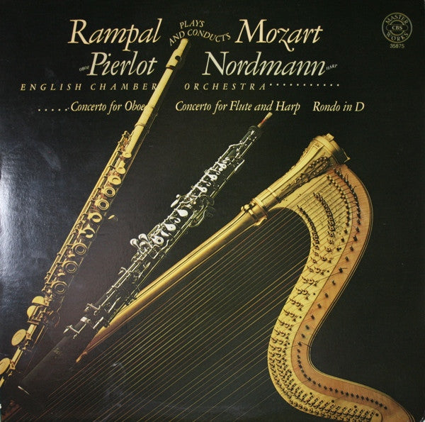 Rampal Plays And Conducts Mozart, Pierlot, Nordmann, English Chamber Orchestra – Concerto For Oboe / Concerto For Flute And Harp / Rondo In D LP