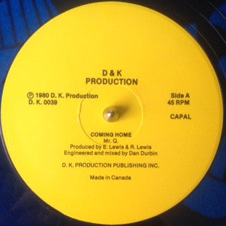 Mr. Q - Coming Home (Blue vinyl) 12"