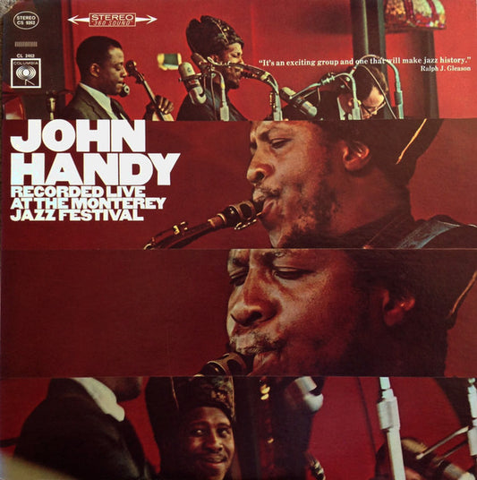 John Handy – Recorded Live At The Monterey Jazz Festival LP