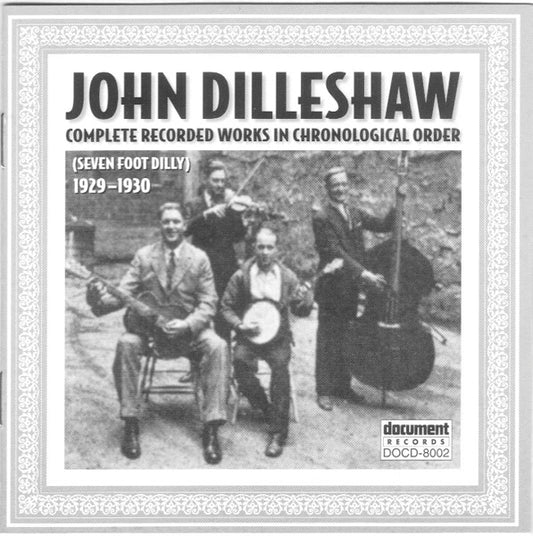 John Dilleshaw – Complete Recorded Works In Chronological Order (1929-1930) CD