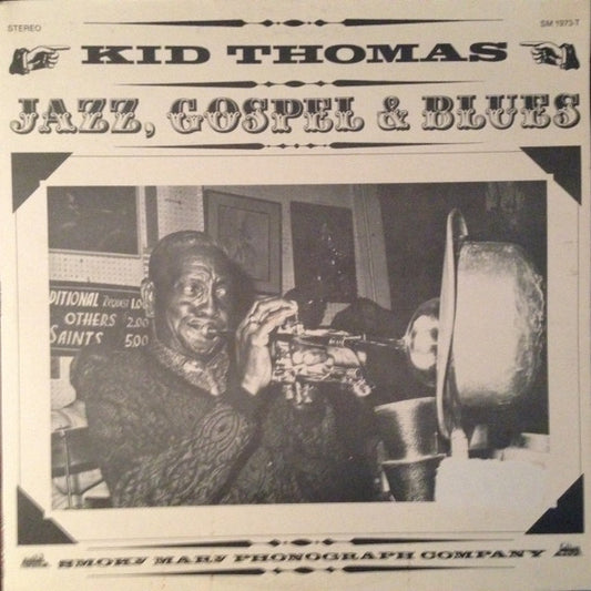Kid Thomas – Jazz, Gospel & Blues (Living New Orleans Jazz - 1973) LP