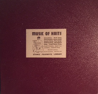 Various – Music Of Haiti LP