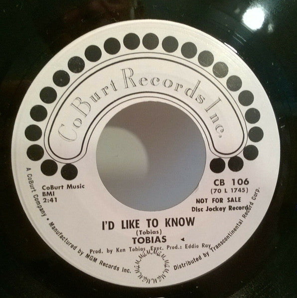 Tobias - I'd Like To Know / Swallow Swallow 7"