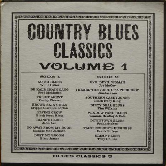 Various – Country Blues Classics Volume 1 LP
