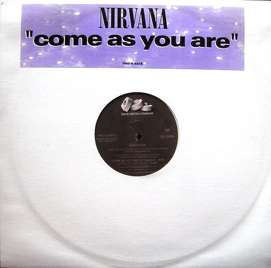 Nirvana - Come As You Are (Promo 12") LP