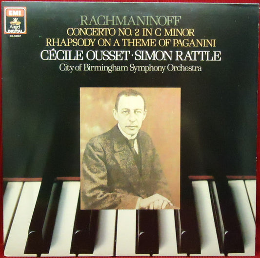 Rachmaninoff / Cecile Ousset, Simon Rattle - Piano Concerto No.2 In C Minor LP