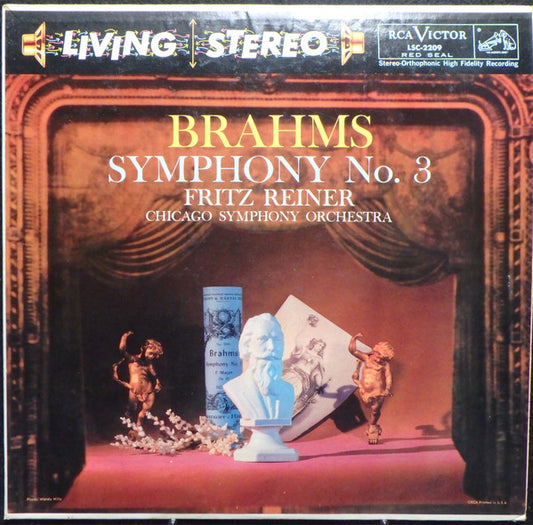 Brahms, Fritz Reiner, Chicago Symphony Orchestra – Symphony No. 3 LP