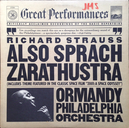 Strauss / Ormandy, Philadelphia Orchestra – Also Sprach Zarathustra LP