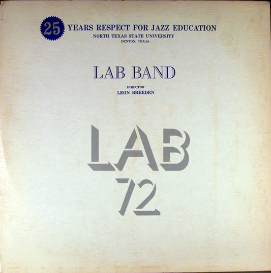 North Texas State University Lab Band, Leon Breeden – Lab 72 2LP