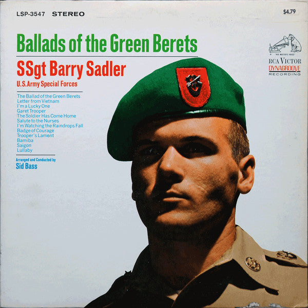 SSgt. Barry Sadler, U.S. Army Special Forces – Ballads Of The Green Berets LP