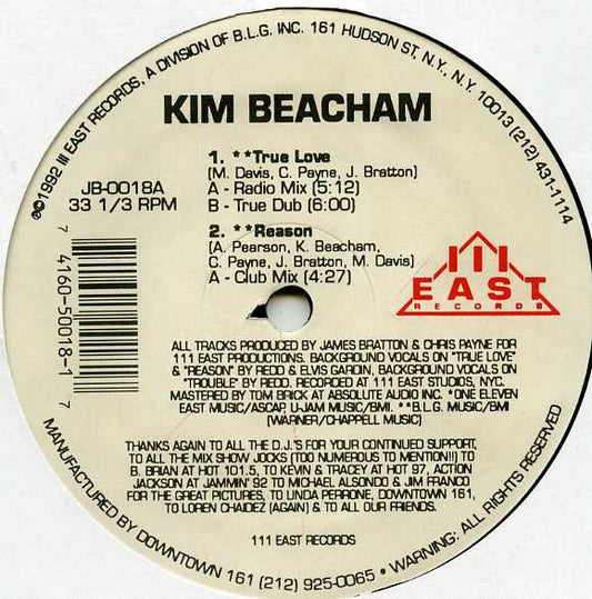 Kim Beacham – True Love / Reason / Trouble 12"