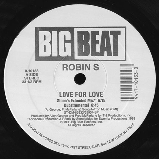 Robin S - Love For Love 12"