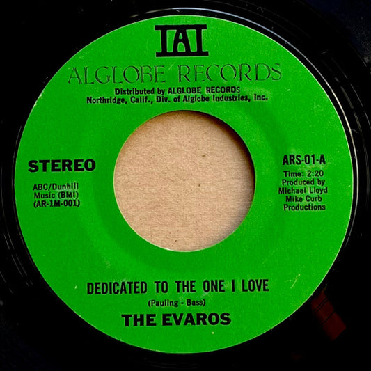 The Evaros - Dedicated To The One I Love 7"