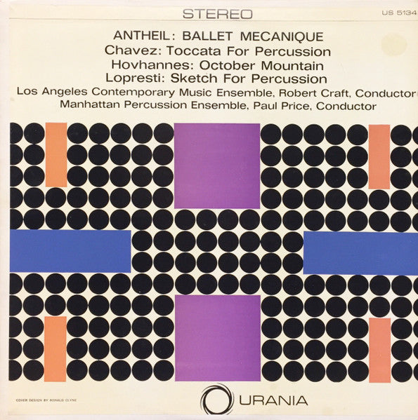 Antheil - Ballet Mecanique / Toccata For Percussion / October Mountain / Sketch For Percussion LP