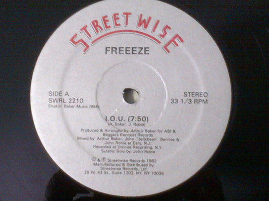 Freeeze – I.O.U. 12"