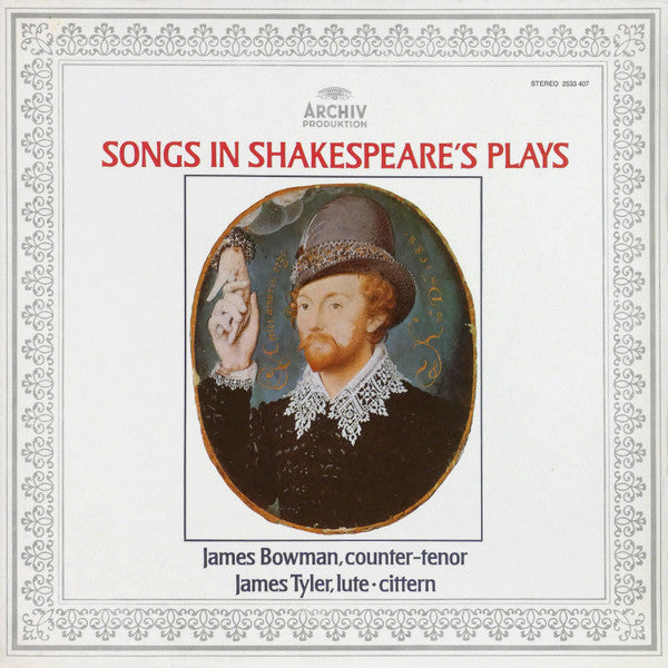 James Bowman, James Tyler – Songs In Shakespeare's Plays LP