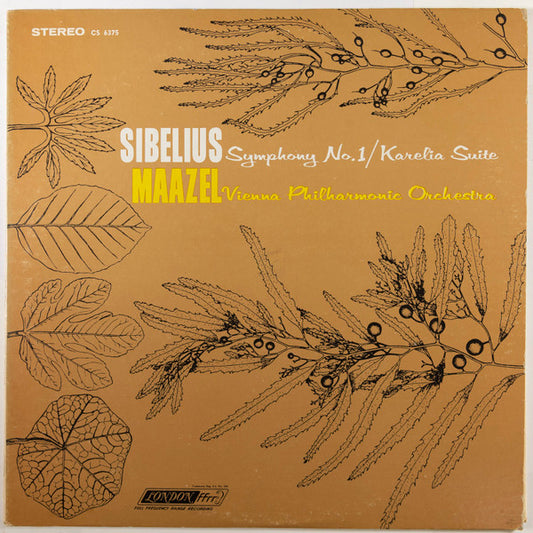 Sibelius, Maazel, Vienna Philharmonic Orchestra – Symphony № 1 / Karelia Suite LP