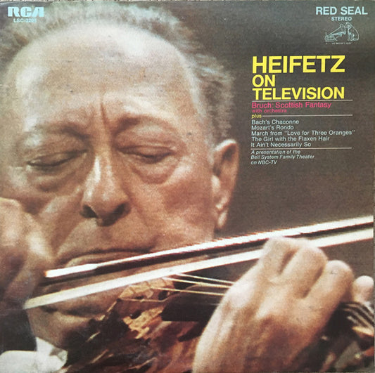 Jascha Heifetz – Heifetz On Television LP