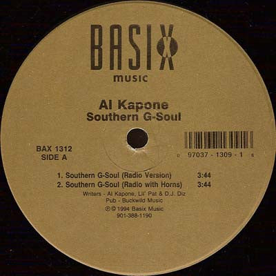 Al Kapone – Southern G-Soul 12"
