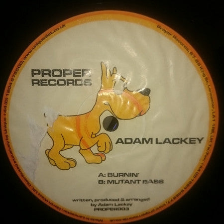 Adam Lackey – Burnin' / Mutant Bass 12"