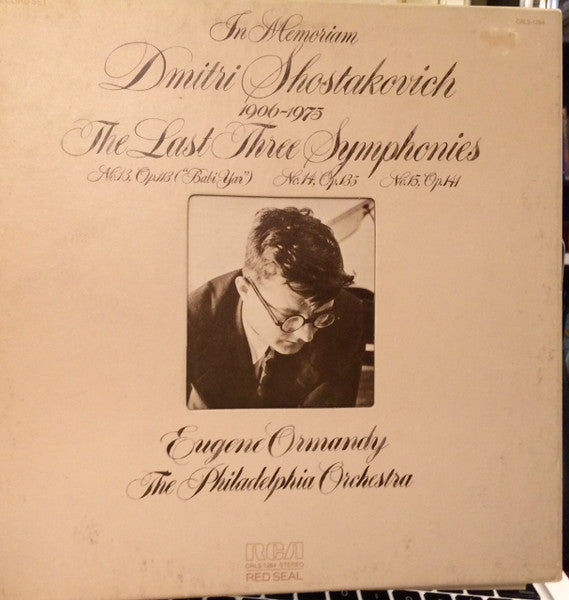 Shostakovich / Eugene Ormandy - The Last Three Symphonies 3LP