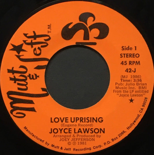 Joyce Lawson - Love Uprising 7"