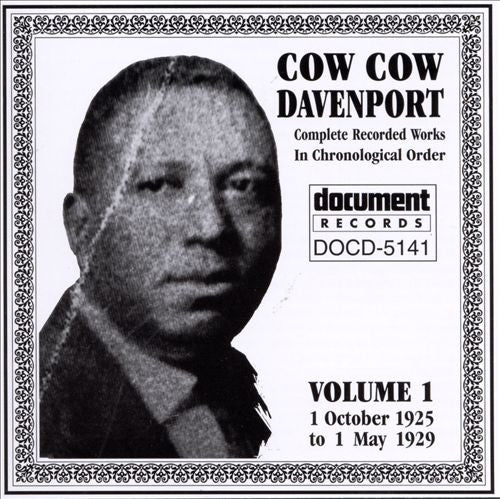 Cow Cow Davenport – Complete Recorded Works In Chronological Order, Vol. 1 CD