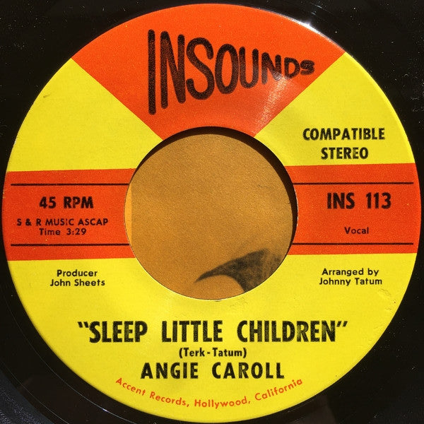 Angie Caroll - Sleep Little Children 7"