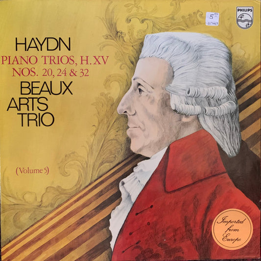 Haydn, Beaux Arts Trio – Piano Trios, H. XV Nos. 20, 24 & 32 (Volume 5) LP